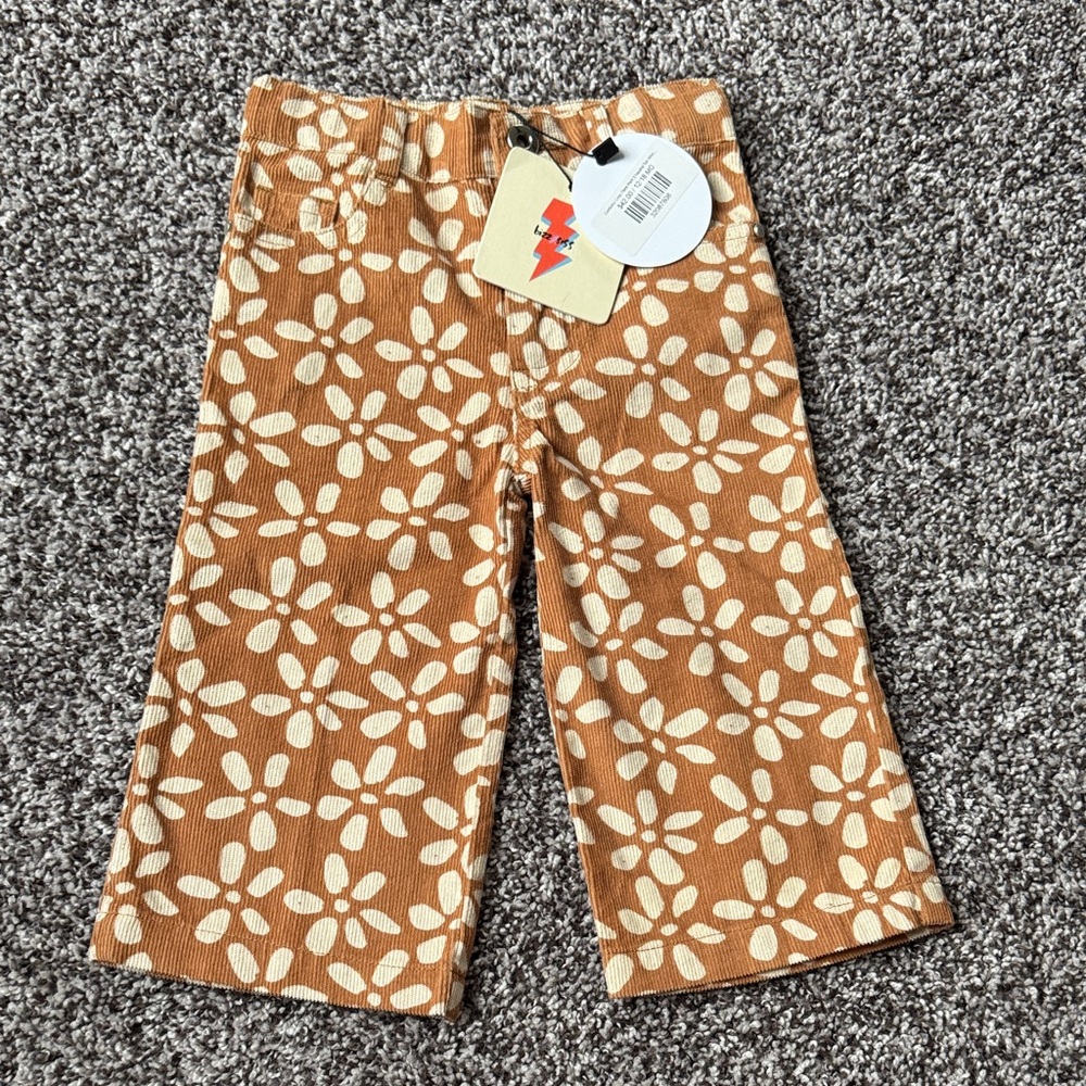 NWT Boutique bizzXsiss Corduroy Crop Flare Pant 12-18 mo